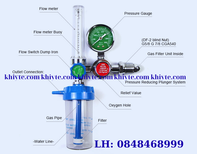 đồng hồ oxy y tế