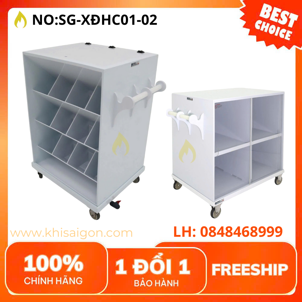 Xe Đẩy Hoá Chất PP – Giải Pháp Vận Chuyển An Toàn Cho Phòng Thí Nghiệm