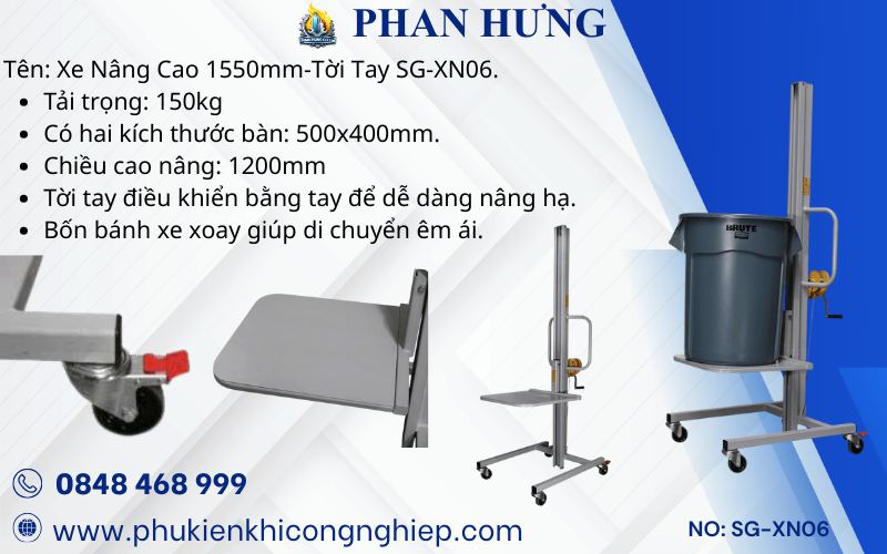 Xe Nâng Hàng Mini Cao 1.5m - 2m (1)