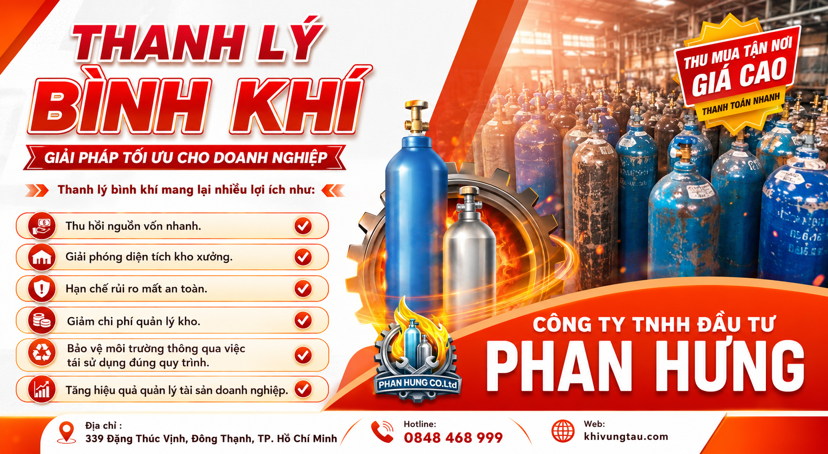 Vì Sao Nên Thanh Lý Bình Khí Đã Qua Sử Dụng?